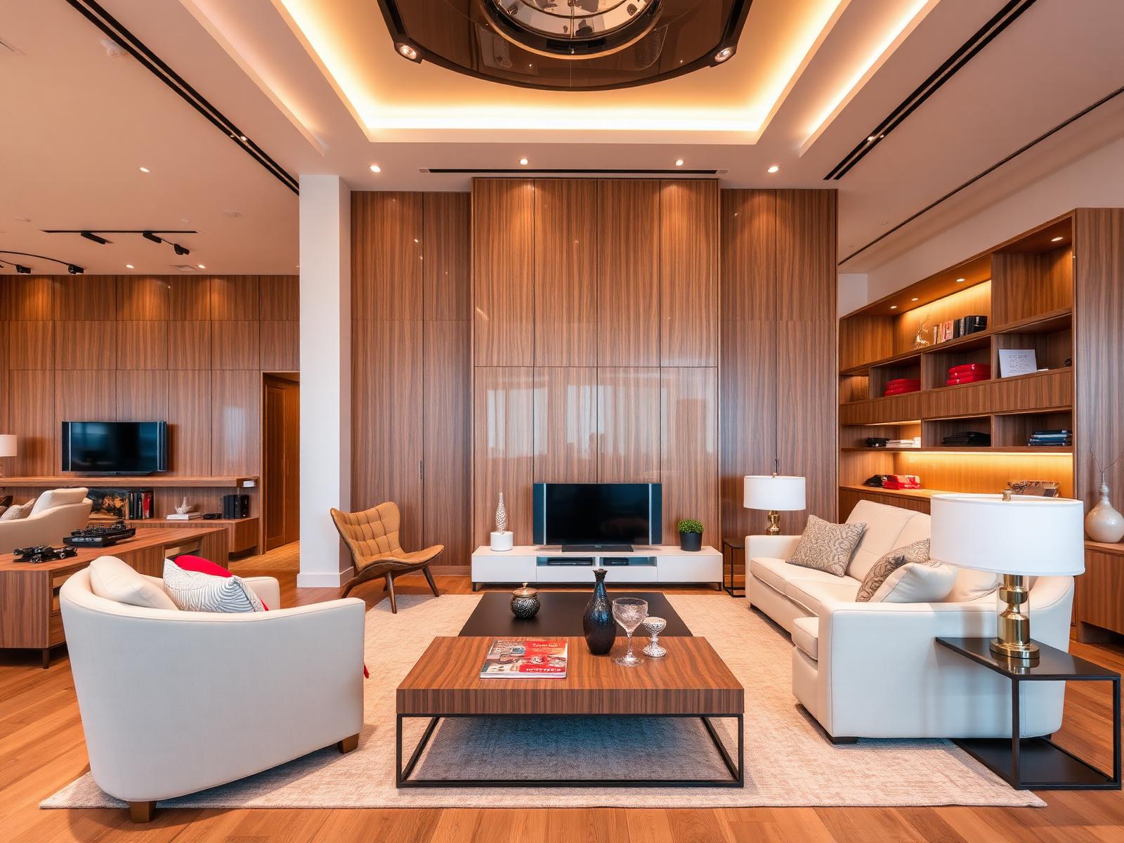 Ambiente residencial com móveis planejados Venturim